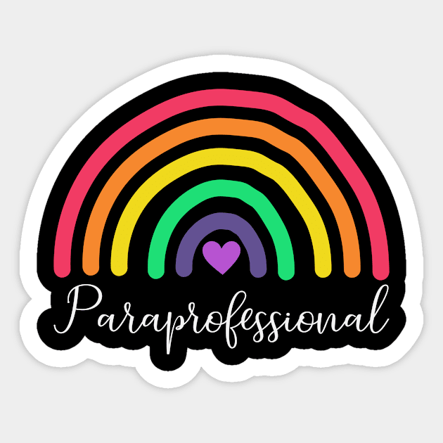 Paraprofessional Special Education Teacher Paraeducator Sticker by Visual Vibes